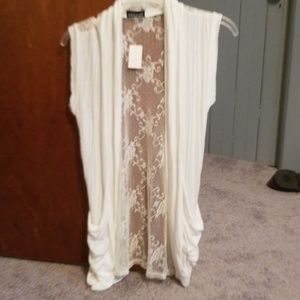Charlotte Russe lace back shirt